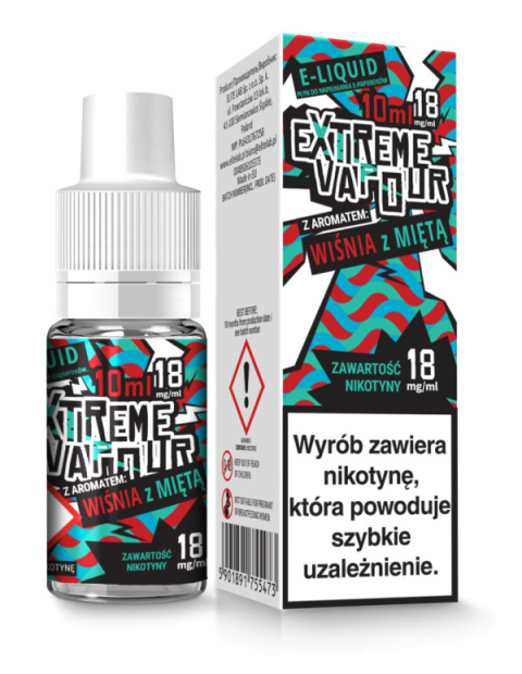 Extreme Vapour - Wiśnia z miętą 6 mg 10 ml