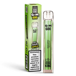 Aroma King Gem 700 puffs 0mg (bez nikotyny) - Sour Apple