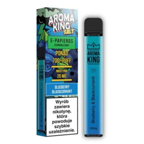 Aroma King Hookah 700+ 0mg - Blueberry Blackcurrant | E-LIQ
