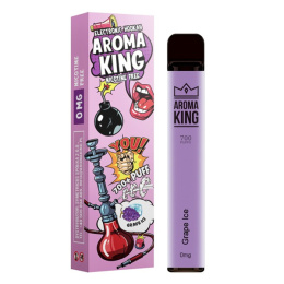 Aroma King Hookah 700+ 0mg- Grape Ice