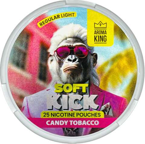Woreczki Nikotynowe Aroma King Soft Kick - Candy Tobacco 10mg | E-LIQ