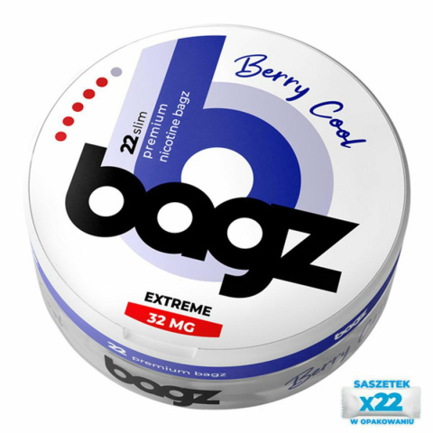 Saszetki Nikotynowe BAGZ Berry Cool EXTREME 32 mg | E-LIQ