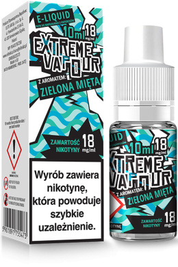 Extreme Vapour - Zielona mięta 18 mg 10 ml