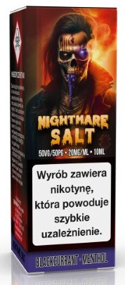 Liquid Nightmare - 10ml Blackcurrant Menthol 20mg Salt