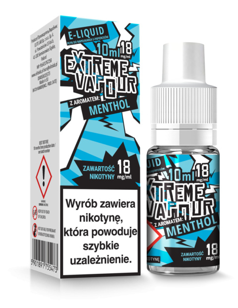 Extreme Vapour - Menthol 12 mg 10 ml
