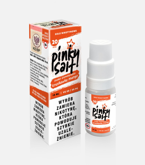 Liquid Pinky Vape Salt - 10ml Truskawka Mango 20mg | E-LIQ