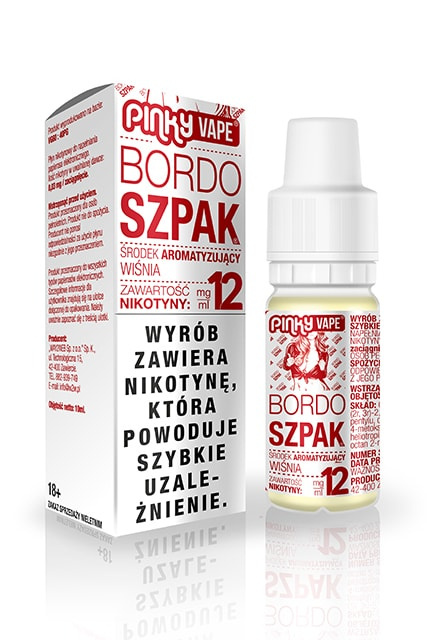 Liquid Pinky Vape Bordo Szpak 12mg 10ml