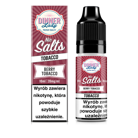 Liquid Dinner Lady Salt 20mg - Berry Tobacco | ELIQ Vape Shop