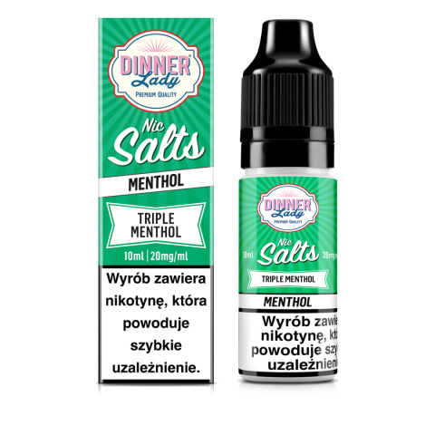 Liquid Dinner Lady Salt 20mg - Tripple Menthol | ELIQ Vape Shop