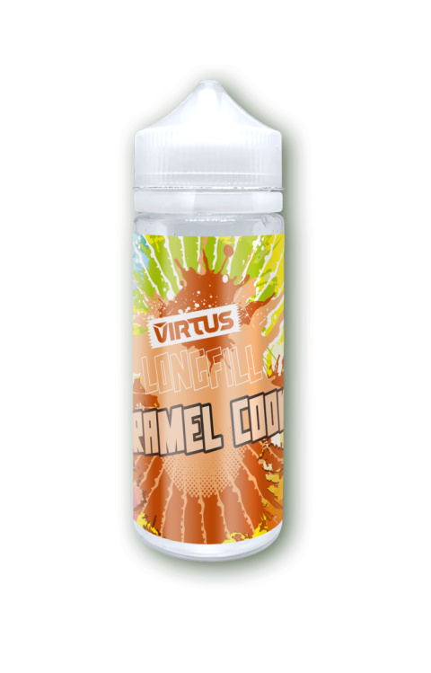 Longfill Virtus 6/120 ml - Caramel Cookie | E-LIQ Vape Shop