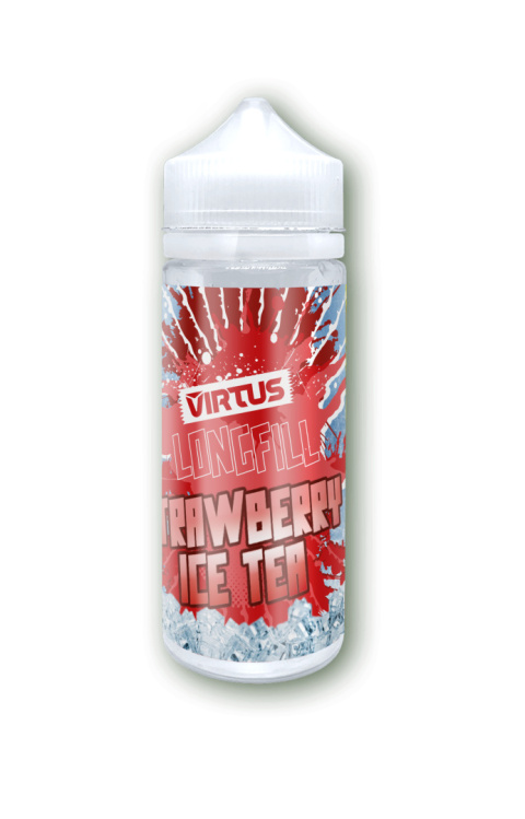 Longfill Virtus 6/120 ml - Strawberry Ice Tea | E-LIQ Vape Shop