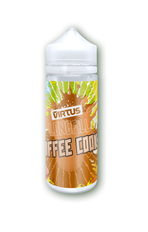 Longfill Virtus 6/120 ml - Toffee Cookie | E-LIQ Vape Shop