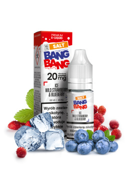 Liquid Bang Bang Salt 20mg 10ml - ICE WILD STRAWBERRY BLUEBERRY