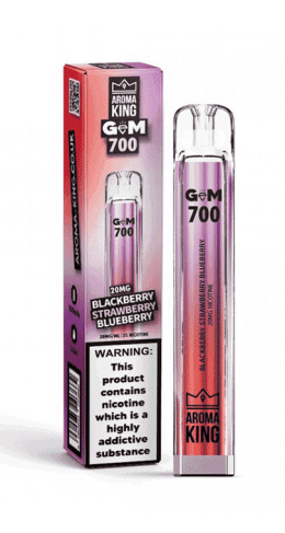 Aroma King Gem 700 puffs 0mg (bez nikotyny) - Blackberry Strawberry Blueberry