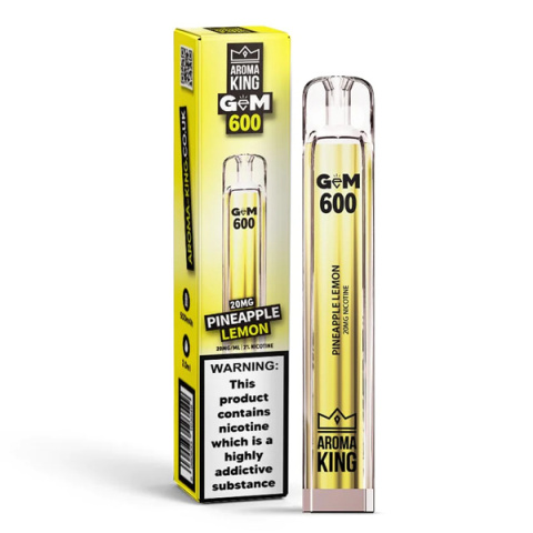 Aroma King Gem 700 puffs 0mg (bez nikotyny) - Pineapple Lemon | E-LIQ
