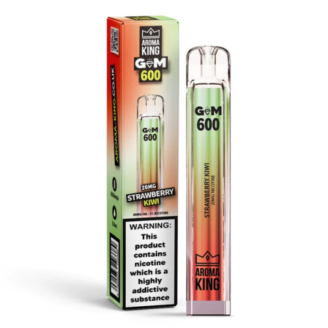 Aroma King Gem 700 puffs 0mg (bez nikotyny) - Strawberry Kiwi | E-LIQ