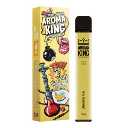 Aroma King Hookah 700+ 0mg - Banana Ice