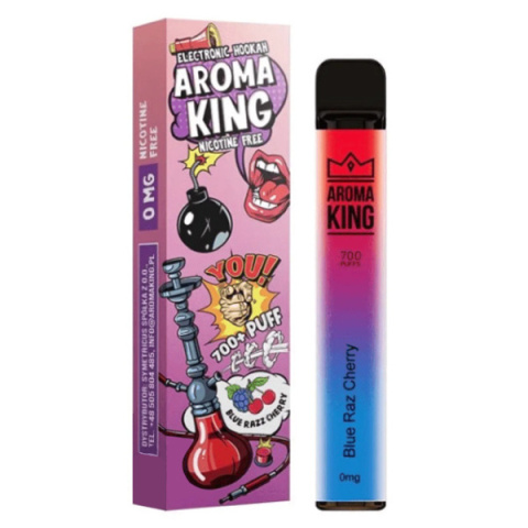 Aroma King Hookah 700+ 0mg- Blue Raz Cherry | E-LIQ