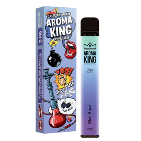Aroma King Hookah 700+ 0mg - Blue Razz | E-LIQ
