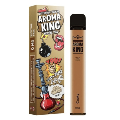 Aroma King Hookah 700+ 0mg - Cooky | E-LIQ