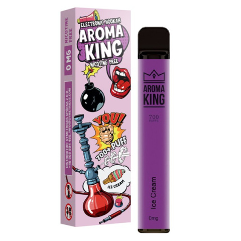 Aroma King Hookah 700+ 0mg- Ice cream | E-LIQ