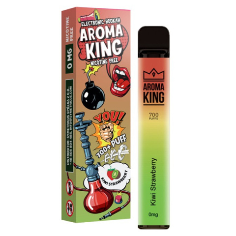 Aroma King Hookah 700+ 0mg - Kiwi Strawberry | E-LIQ