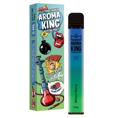 Aroma King Hookah 700+ 0mg- Mixed berry | E-LIQ