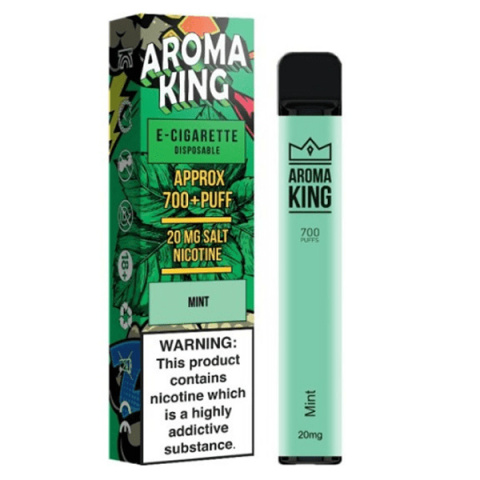 Aroma King Hookah 700+ 0mg - Mint | E-LIQ