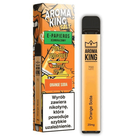 Aroma King Hookah 700+ 0mg - Orange Soda | E-LIQ