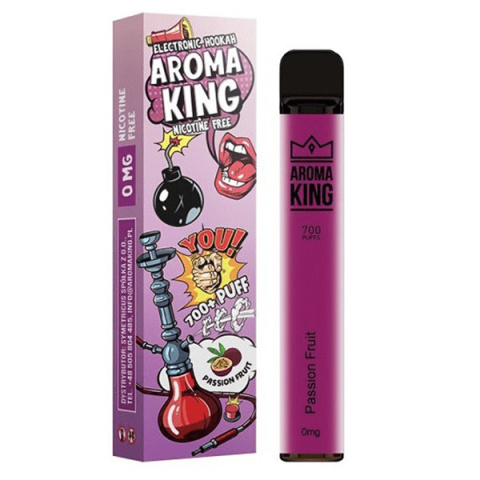 Aroma King Hookah 700+ 0mg - Passion Fruit