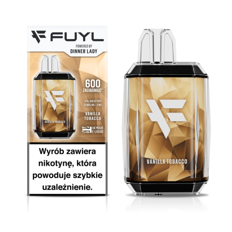 Dinner Lady FUYL - Vanilla Tobacco - 600 puffs 20 MG | E-LIQ