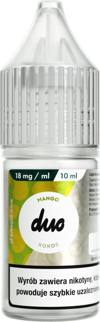 Liquid Duo Nicotine 10ml - Mango Kokos 18mg