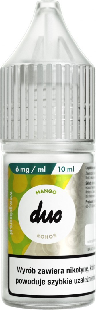 Liquid Duo Nicotine 10ml - Mango Kokos 6mg