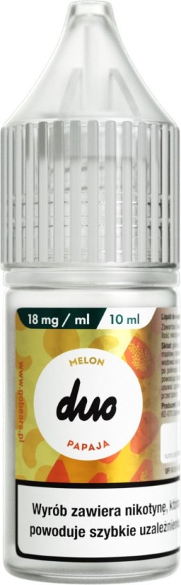 Liquid Duo Nicotine 10ml - Melon Papaja 18mg