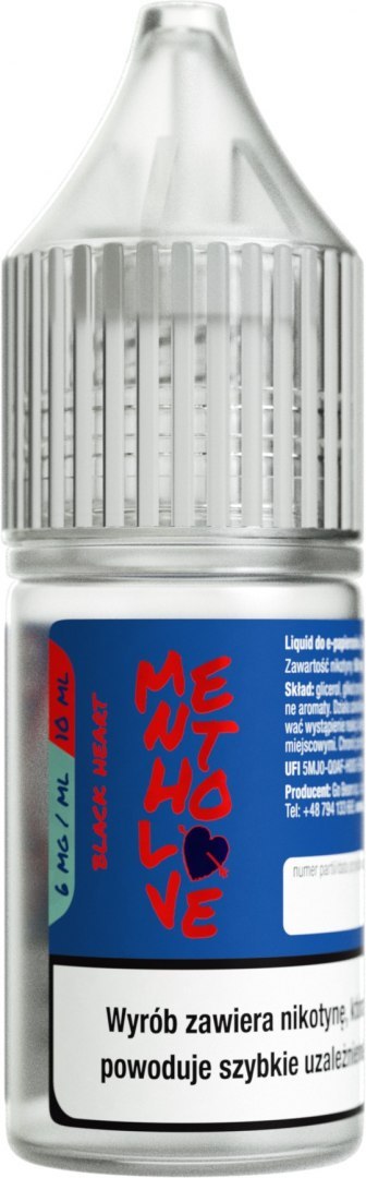 Liquid Mentholove Nicotine Black Heart - 6mg