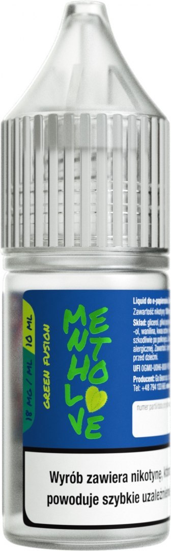 Liquid Mentholove Nicotine Green Fusion - 18mg