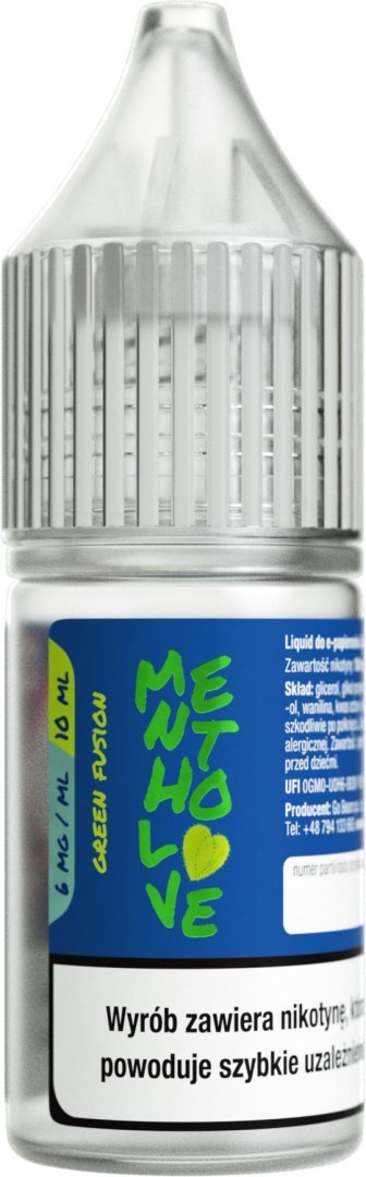 Liquid Mentholove Nicotine Green Fusion - 6mg