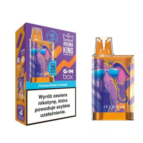 Aroma King GEM BOX - Berry Peach - 700 puffs 20mg | E-LIQ