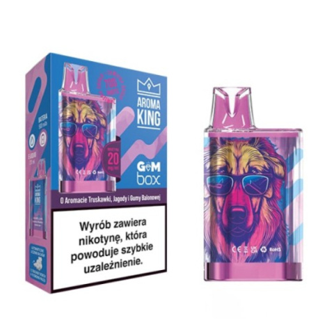 Aroma King GEM BOX - Strawberry Blueberry Bubblegum - 700 puffs 20mg | E-LIQ