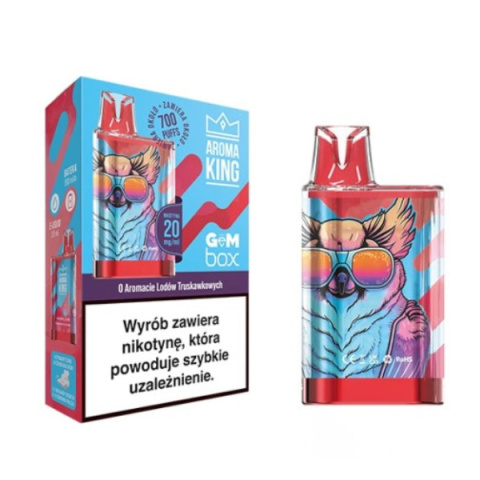 Aroma King GEM BOX - Strawberry Ice Cream - 700 puffs 20mg | E-LIQ