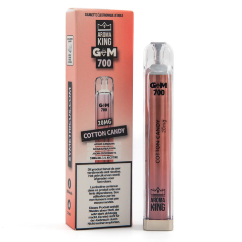Aroma King Gem 700 puffs 20mg - Cotton Candy | E-LIQ