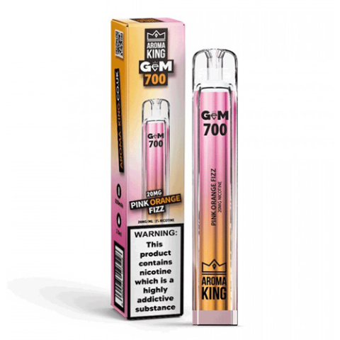Aroma King Gem 700 puffs 20mg - Pink Orange Fizz | E-LIQ