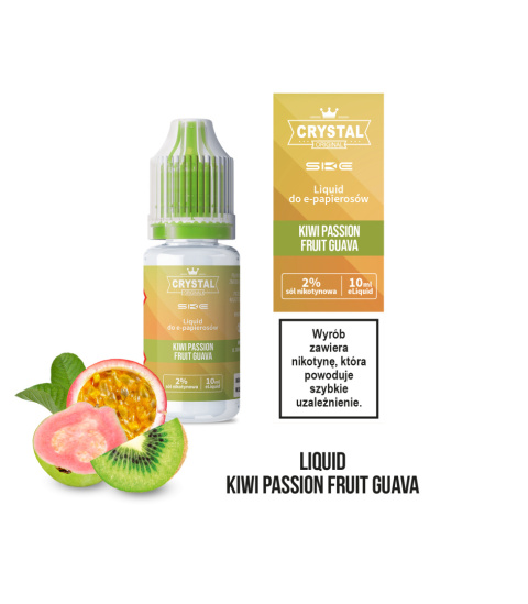 Liquid Crystal Salt - Kiwi Passion Fruit Guava 20 mg - 10 ml | E-LIQ