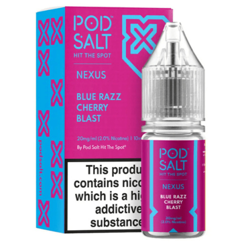 Liquid Pod Salt Nexus - Blue Razz Cherry Blast - 10ml - 20mg | E-LIQ
