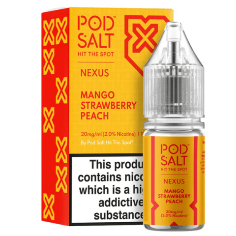 Liquid Pod Salt Nexus - Mango Strawberry Peach - 10ml - 20mg | E-LIQ