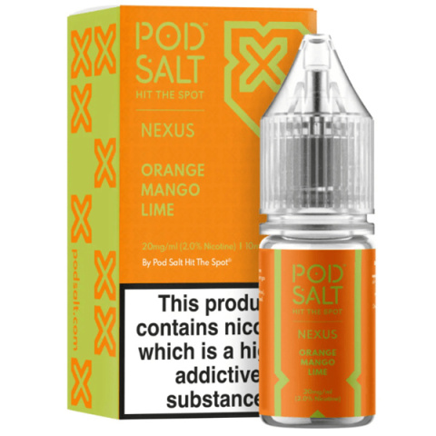 Liquid Pod Salt Nexus - Orange Mango Lime - 10ml - 20mg | E-LIQ