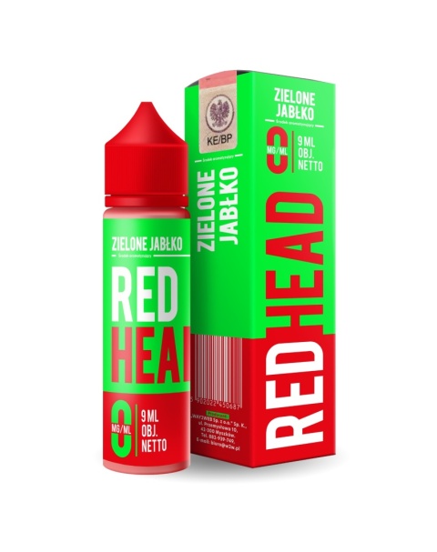 Longfill RedHead - Zielone Jabłko 9ml | E-LIQ