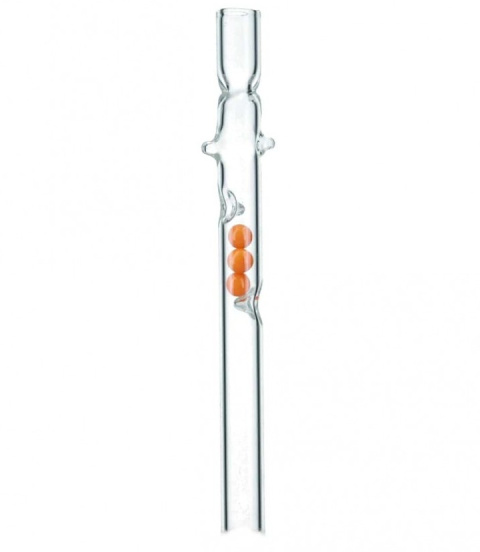 Lufka szklana S2 Neon Orange Spherule Strait 12cm | E-LIQ
