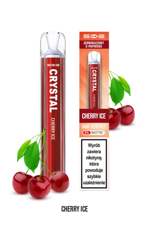 SKE Crystal - Cherry Ice 600 puffs 20 mg | E-LIQ