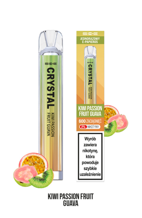 SKE Crystal - Kiwi Passion Fruit Guava 600 puffs 20 mg | E-LIQ